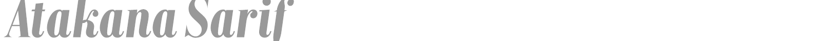 Atakana Sarif font preview